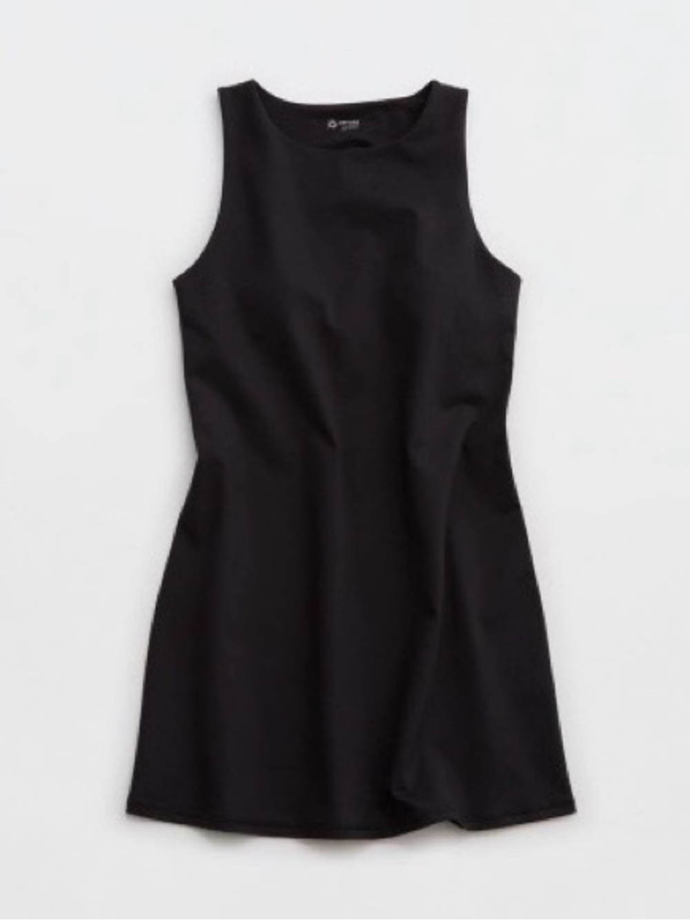 aerie Black Sleeveless Mini Dress
